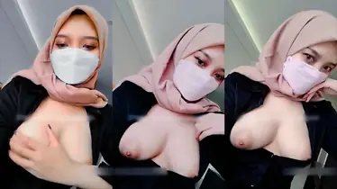 Camilla Jilbab Cantik Aksi Pap Toket Mulus poster