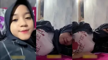 Host Bigo Hijab Cantik Pamer Dada Toge Montok poster